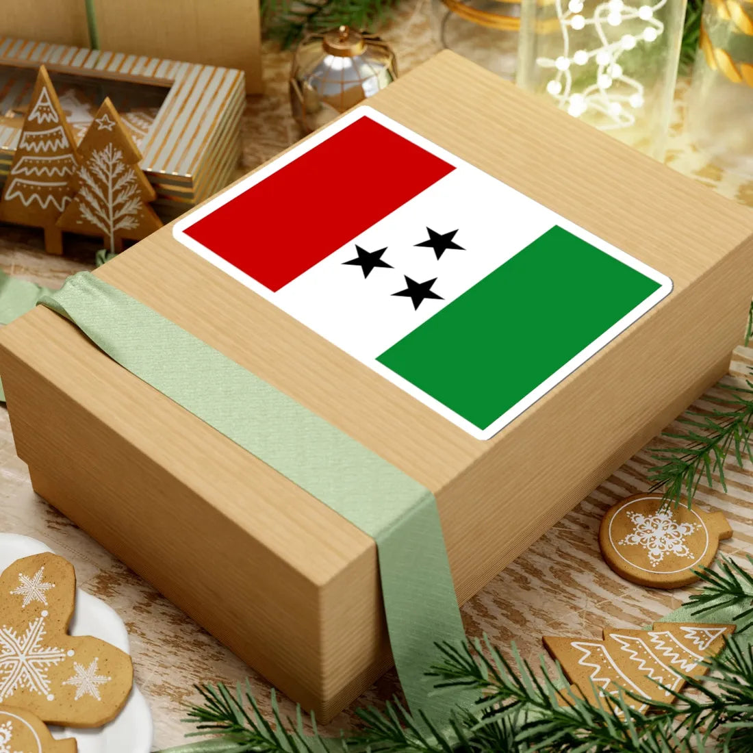 Bandera de la Comarca Ngabe-Bugle (Panama) STICKER Vinyl Kiss-Cut Decal - The Sticker Space