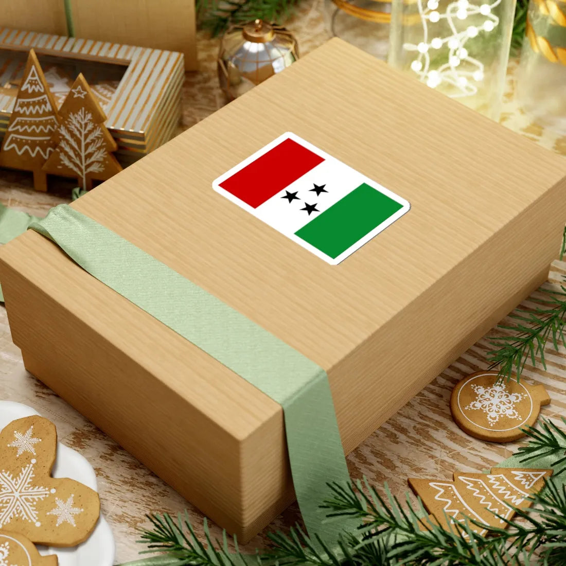 Bandera de la Comarca Ngabe-Bugle (Panama) STICKER Vinyl Kiss-Cut Decal - The Sticker Space