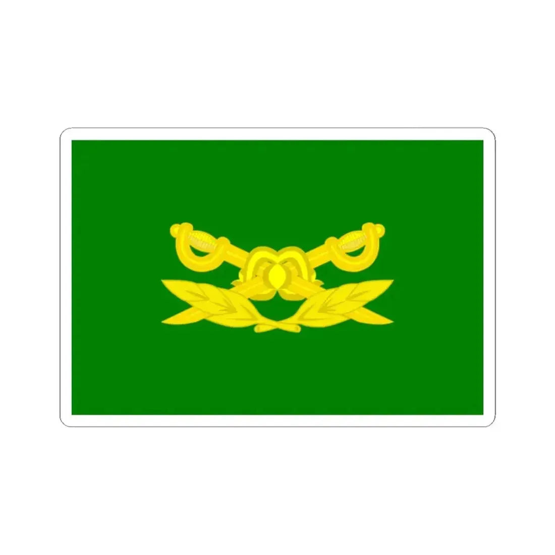 Bandera de la Gendarmeria Argentina (Argentina) STICKER Vinyl Kiss-Cut Decal 2 Inch White - The Sticker Space