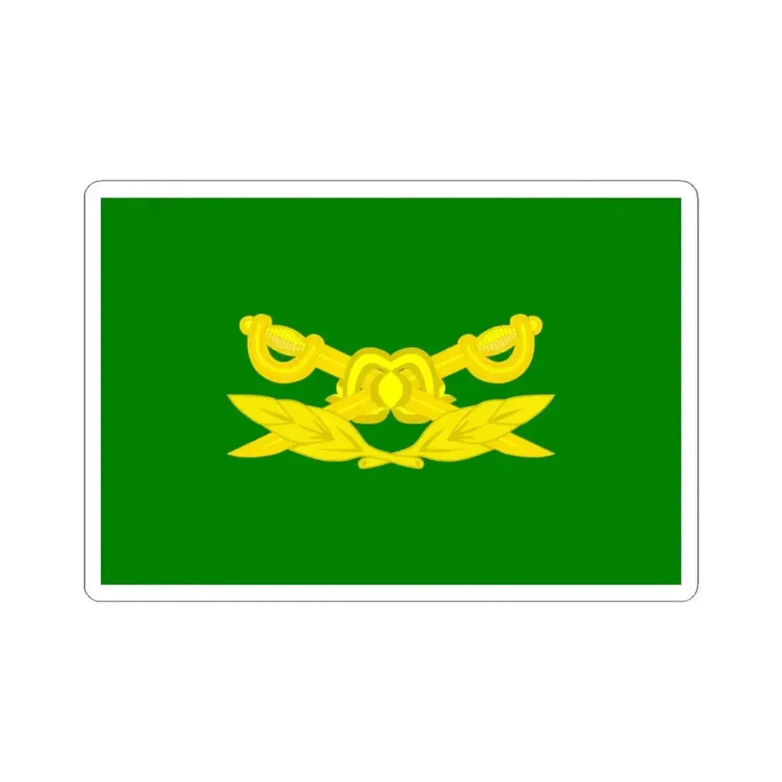 Bandera de la Gendarmeria Argentina (Argentina) STICKER Vinyl Kiss-Cut Decal 4 Inch White - The Sticker Space