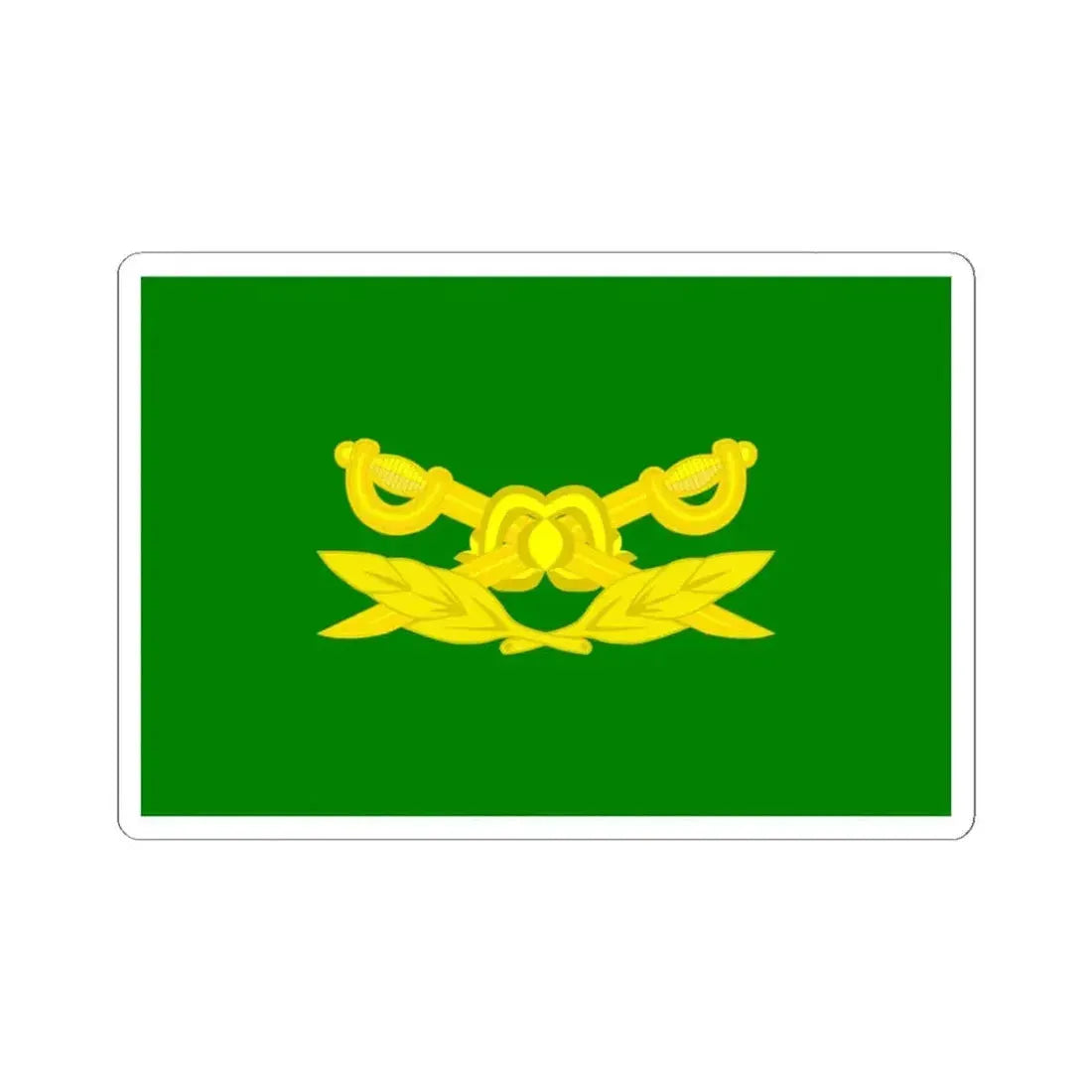 Bandera de la Gendarmeria Argentina (Argentina) STICKER Vinyl Kiss-Cut Decal 6 Inch White - The Sticker Space