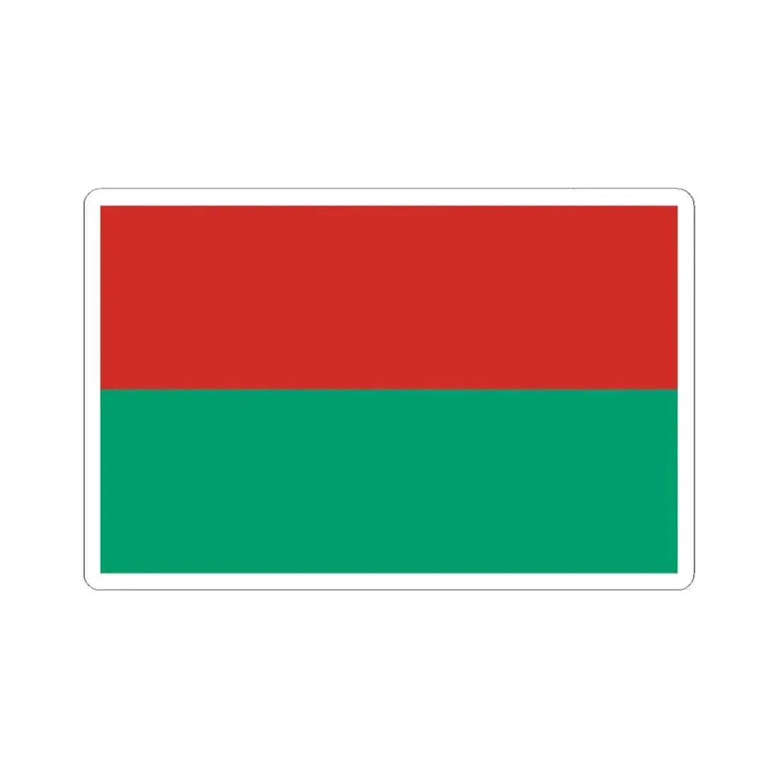 Bandera de La Paz (Bolivia) STICKER Vinyl Kiss-Cut Decal 2 Inch White - The Sticker Space