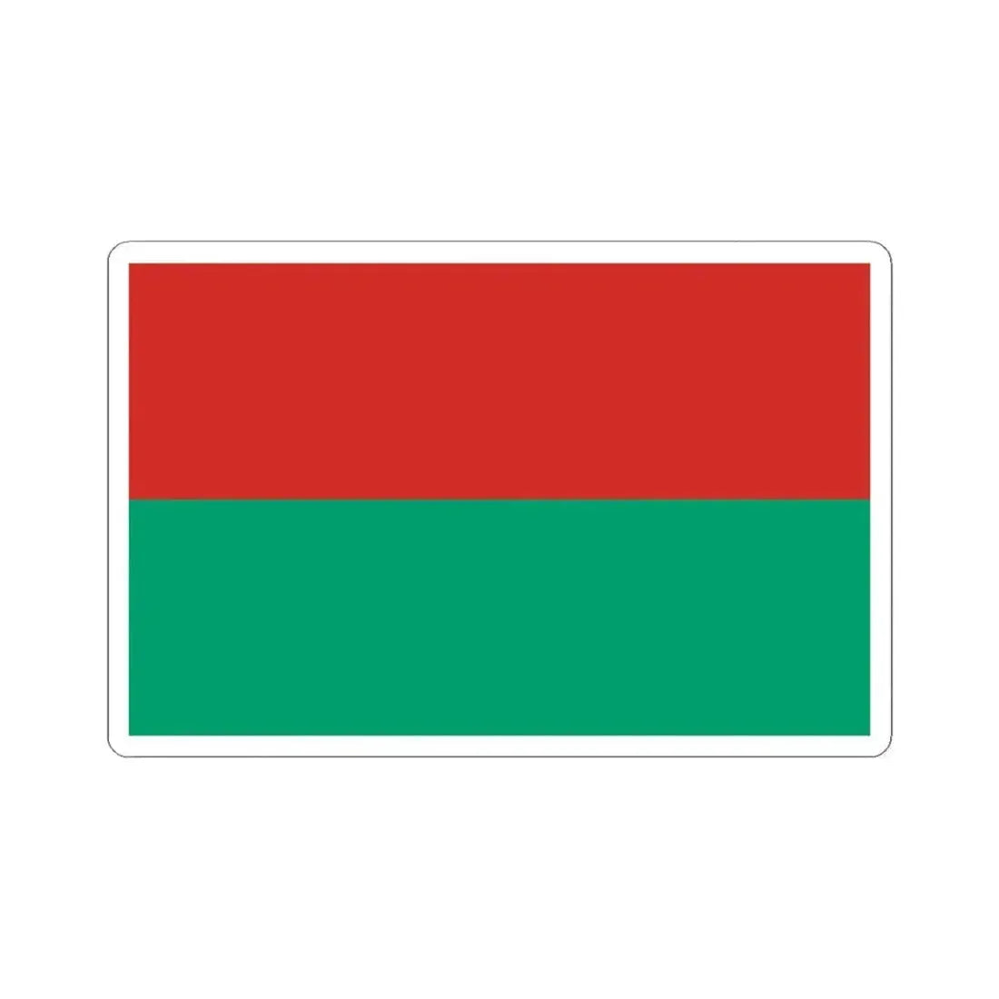 Bandera de La Paz (Bolivia) STICKER Vinyl Kiss-Cut Decal 3 Inch White - The Sticker Space