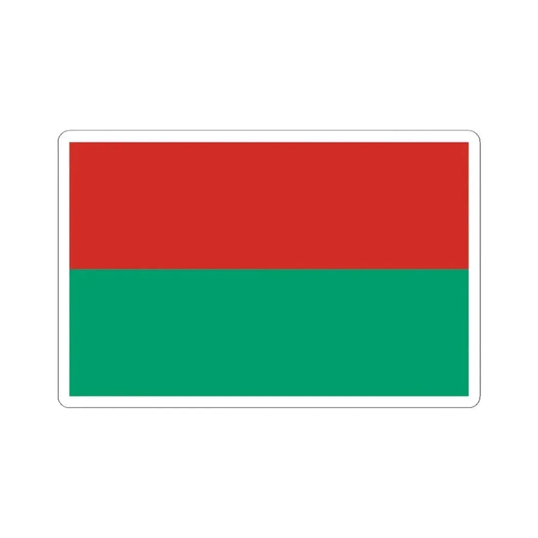 Bandera de La Paz (Bolivia) STICKER Vinyl Kiss-Cut Decal 4 Inch White - The Sticker Space