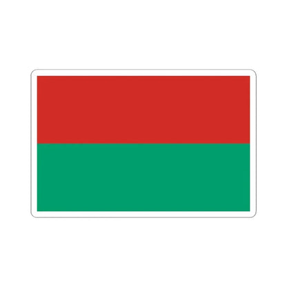 Bandera de La Paz (Bolivia) STICKER Vinyl Kiss-Cut Decal 4 Inch White - The Sticker Space