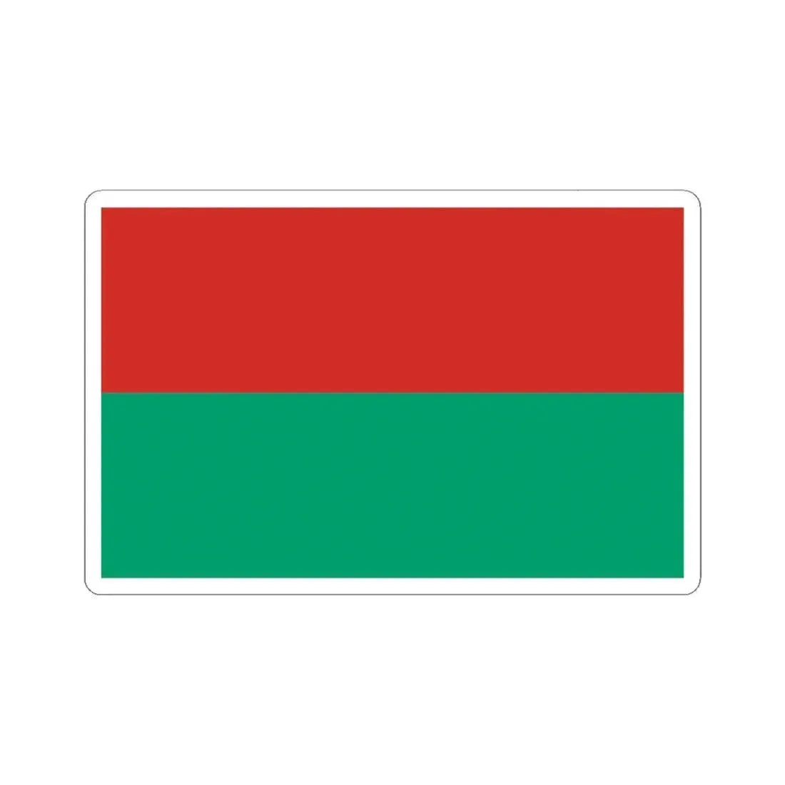 Bandera de La Paz (Bolivia) STICKER Vinyl Kiss-Cut Decal 6 Inch White - The Sticker Space