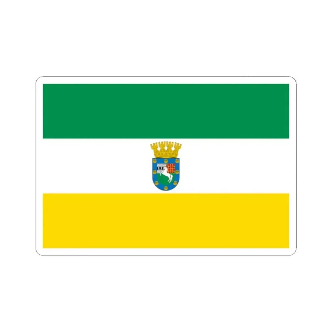 Bandera de La Pintana (Chile) STICKER Vinyl Kiss-Cut Decal 2 Inch White - The Sticker Space