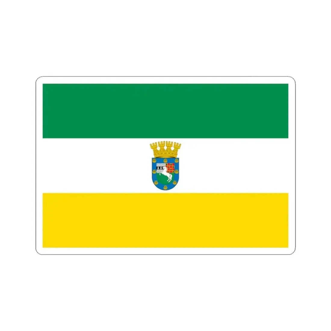 Bandera de La Pintana (Chile) STICKER Vinyl Kiss-Cut Decal 3 Inch White - The Sticker Space