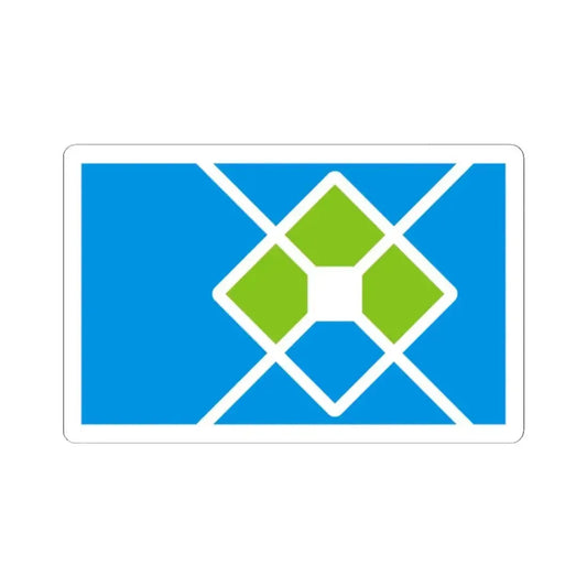 Bandera de La Plata (Argentina) STICKER Vinyl Kiss-Cut Decal 2 Inch White - The Sticker Space