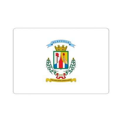 Bandera de la Provincia de Alajuela (Costa Rica) STICKER Vinyl Kiss-Cut Decal 2 Inch White - The Sticker Space