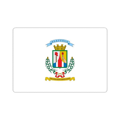 Bandera de la Provincia de Alajuela (Costa Rica) STICKER Vinyl Kiss-Cut Decal 3 Inch White - The Sticker Space