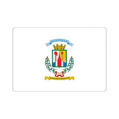 Bandera de la Provincia de Alajuela (Costa Rica) STICKER Vinyl Kiss-Cut Decal 6 Inch White - The Sticker Space