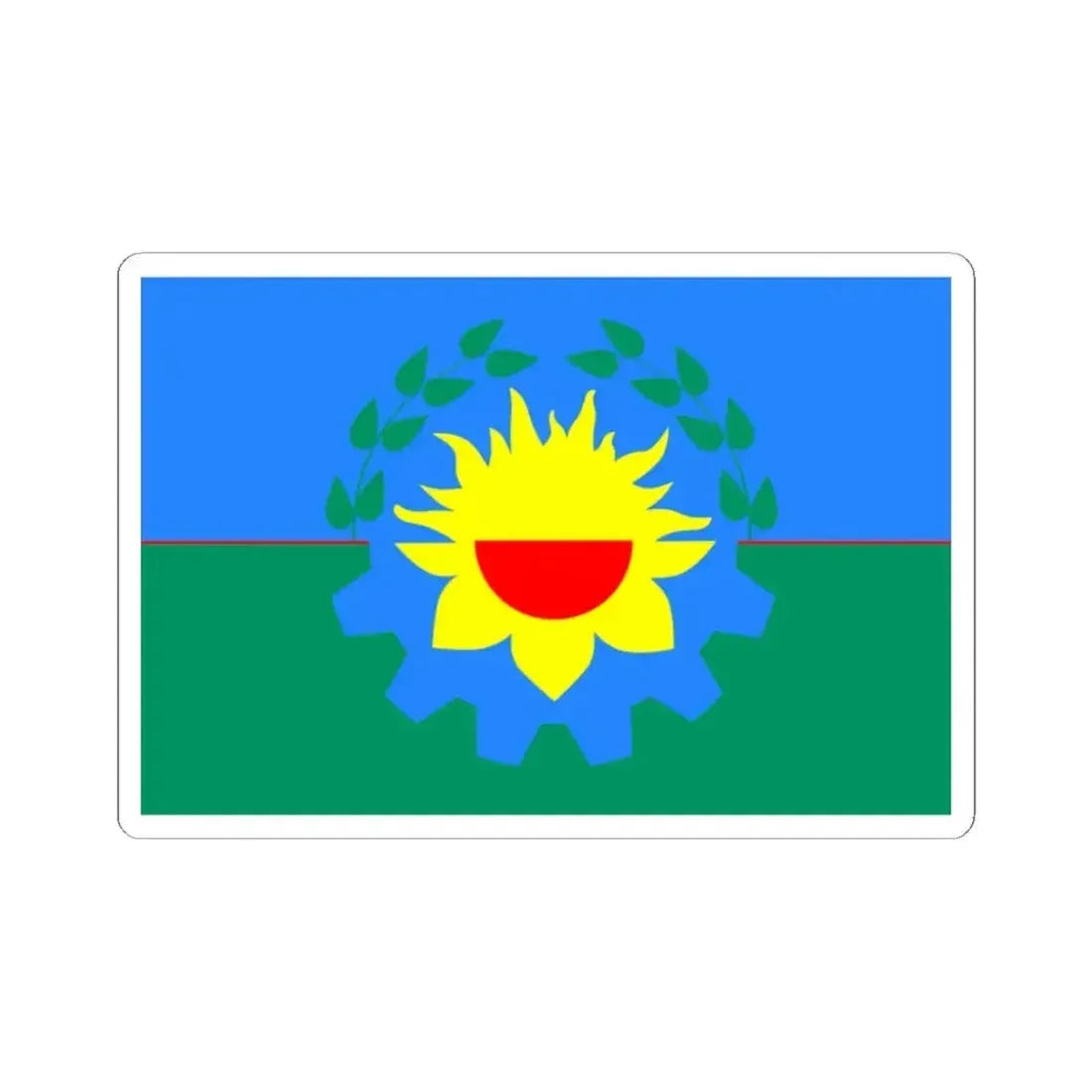 Bandera de la Provincia de Buenos Aires 3 (Argentina) STICKER Vinyl Kiss-Cut Decal 2 Inch White - The Sticker Space