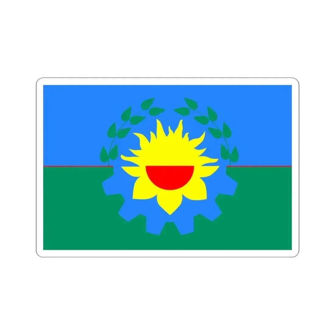 Bandera de la Provincia de Buenos Aires 3 (Argentina) STICKER Vinyl Kiss-Cut Decal 3 Inch White - The Sticker Space