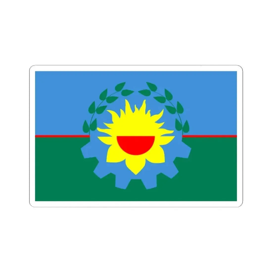Bandera de la Provincia de Buenos Aires (Argentina) STICKER Vinyl Kiss-Cut Decal 2 Inch White - The Sticker Space