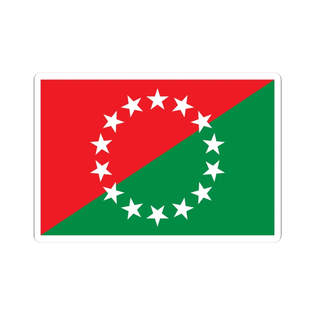 Bandera de la Provincia de Chiriqui (Panama) STICKER Vinyl Kiss-Cut Decal 3 Inch White - The Sticker Space