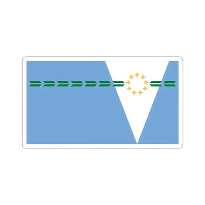 Bandera de la Provincia de Formosa (Argentina) STICKER Vinyl Kiss-Cut Decal 3 Inch White - The Sticker Space