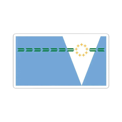 Bandera de la Provincia de Formosa (Argentina) STICKER Vinyl Kiss-Cut Decal 6 Inch White - The Sticker Space