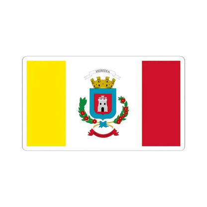 Bandera de la Provincia de Heredia (Costa Rica) STICKER Vinyl Kiss-Cut Decal 2 Inch White - The Sticker Space
