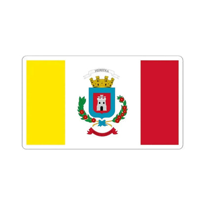 Bandera de la Provincia de Heredia (Costa Rica) STICKER Vinyl Kiss-Cut Decal 4 Inch White - The Sticker Space