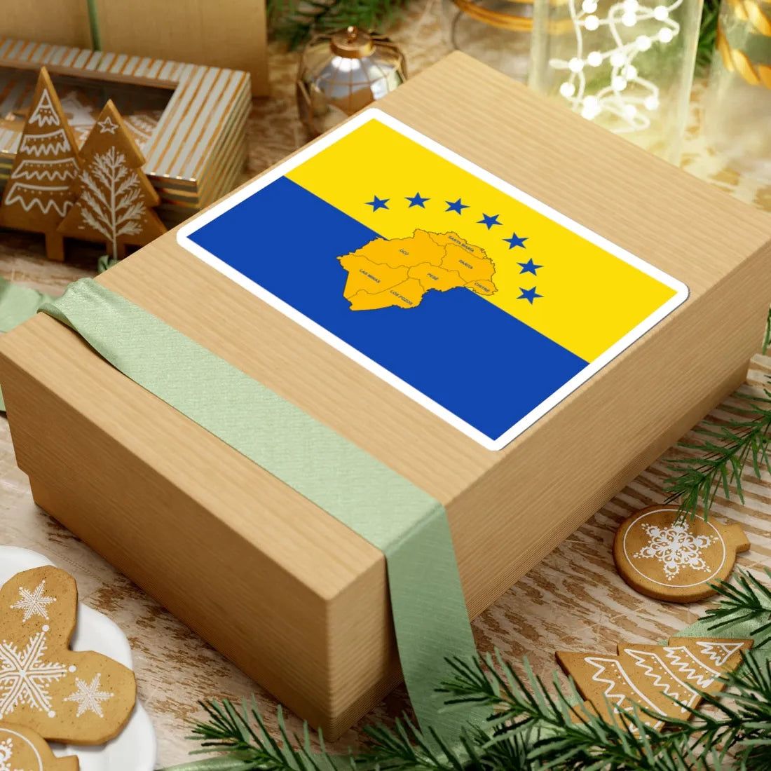 Bandera de la Provincia de Herrera (Panama) STICKER Vinyl Kiss-Cut Decal - The Sticker Space