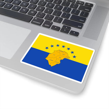 Bandera de la Provincia de Herrera (Panama) STICKER Vinyl Kiss-Cut Decal - The Sticker Space