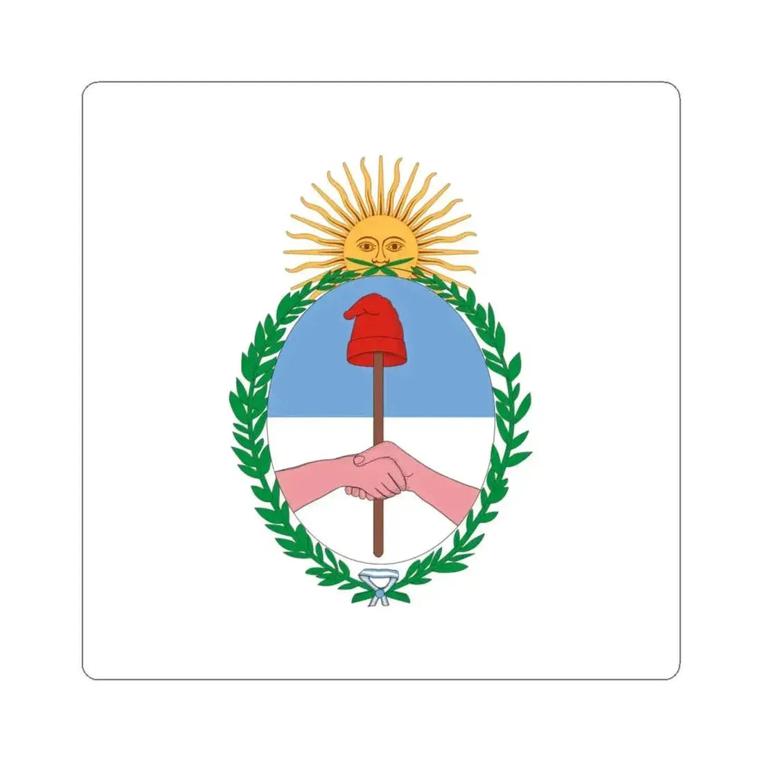Bandera de la Provincia de Jujuy (Argentina) STICKER Vinyl Kiss-Cut Decal 6 Inch White - The Sticker Space
