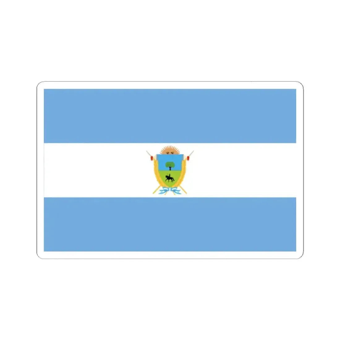 Bandera de la Provincia de La Pampa (Argentina) STICKER Vinyl Kiss-Cut Decal 2 Inch White - The Sticker Space
