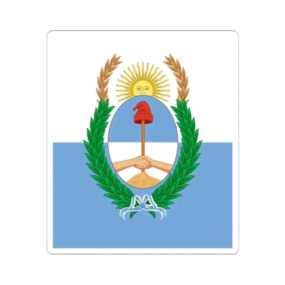 Bandera de la Provincia de Mendoza (Argentina) STICKER Vinyl Kiss-Cut Decal 2 Inch White - The Sticker Space