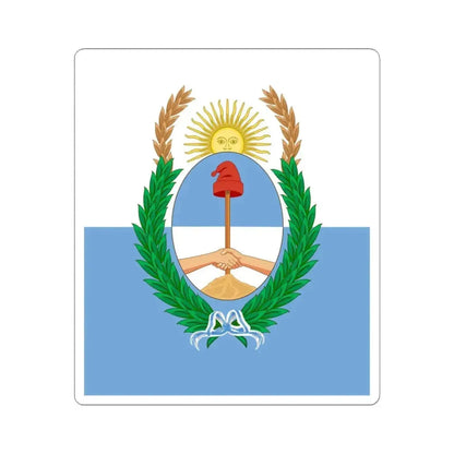 Bandera de la Provincia de Mendoza (Argentina) STICKER Vinyl Kiss-Cut Decal 4 Inch White - The Sticker Space
