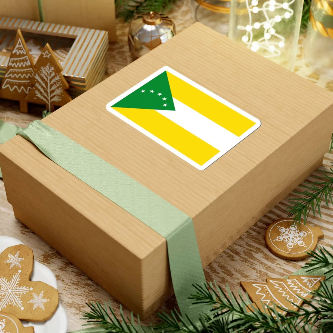 Bandera de la Provincia de Panama Oeste (Panama) STICKER Vinyl Kiss-Cut Decal - The Sticker Space