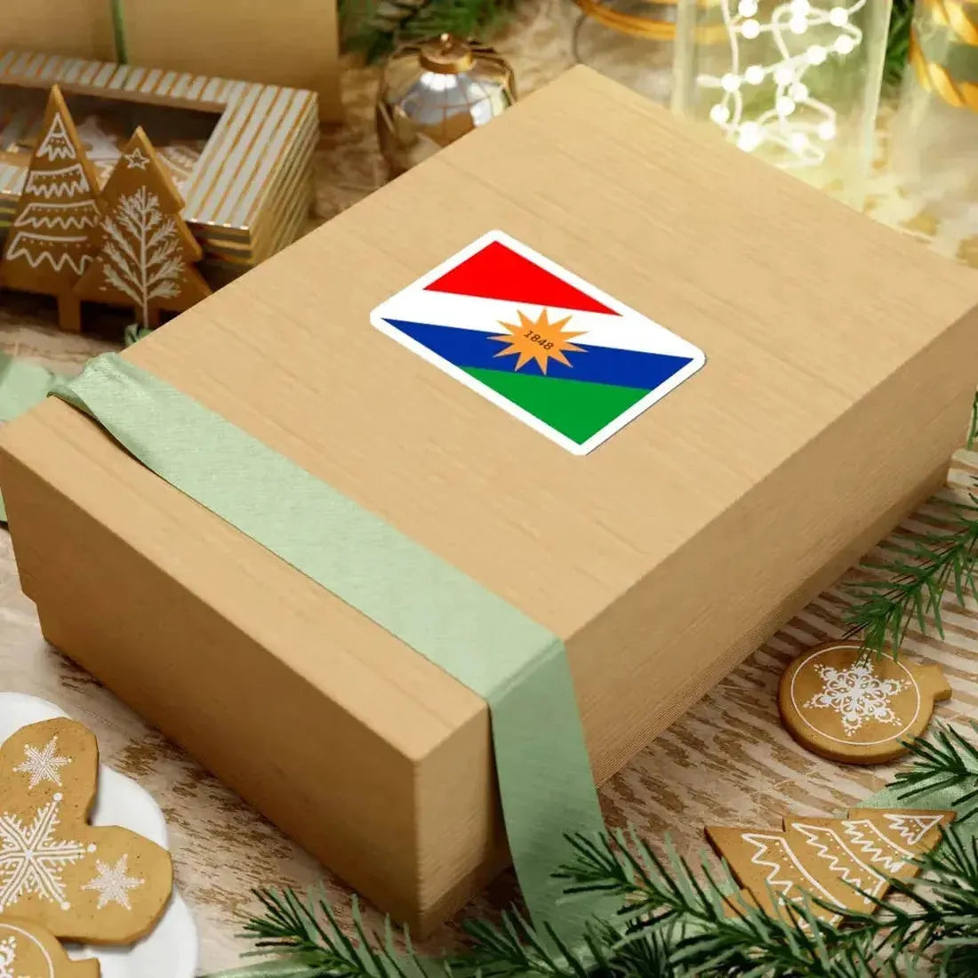 Bandera de la Provincia de Puntarenas (Costa Rica) STICKER Vinyl Kiss-Cut Decal - The Sticker Space