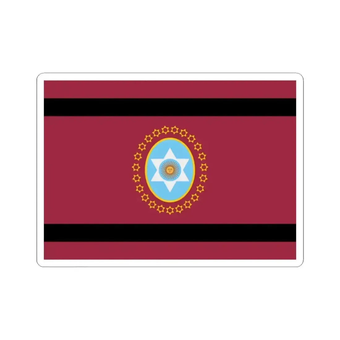 Bandera de la Provincia de Salta (Argentina) STICKER Vinyl Kiss-Cut Decal 2 Inch White - The Sticker Space