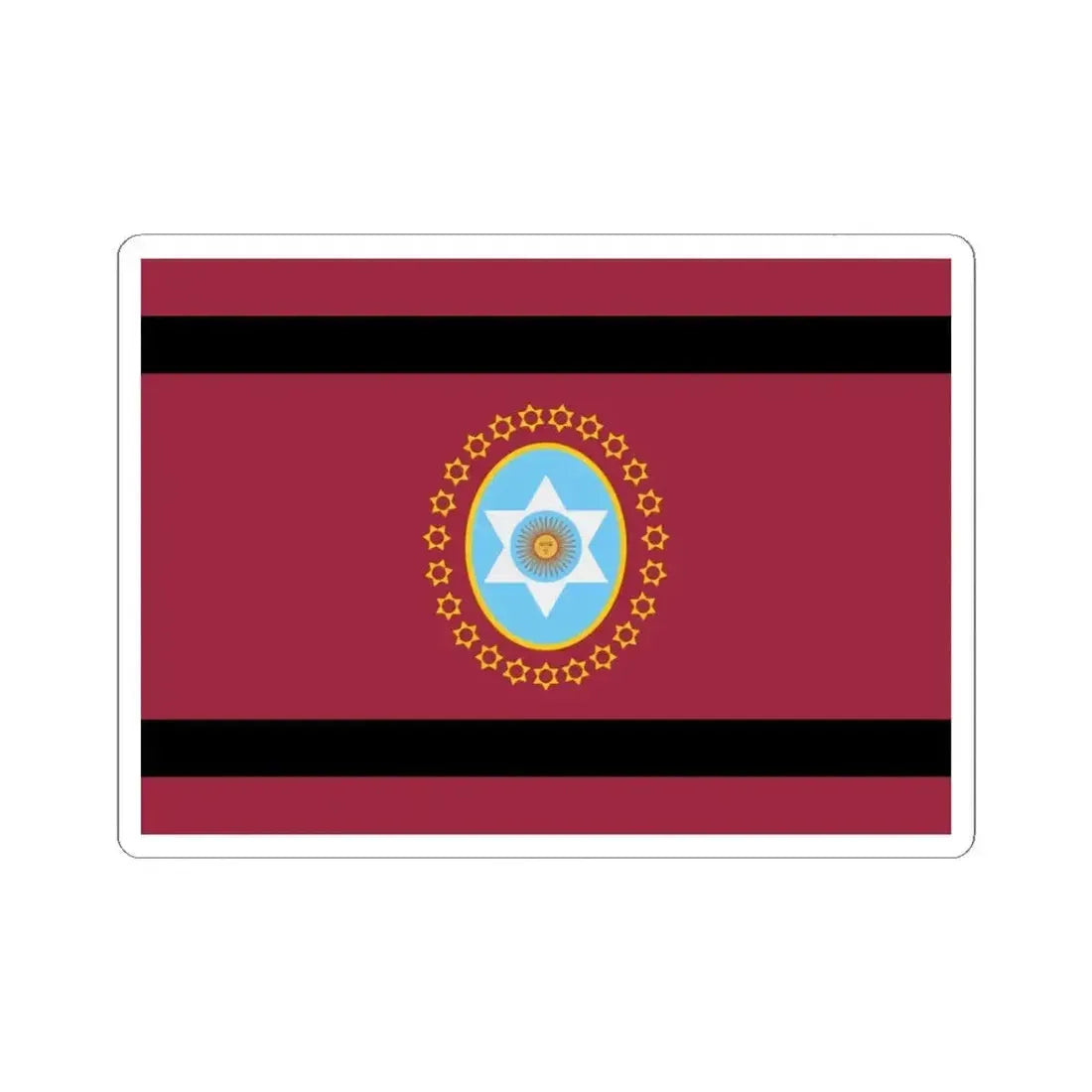 Bandera de la Provincia de Salta (Argentina) STICKER Vinyl Kiss-Cut Decal 3 Inch White - The Sticker Space