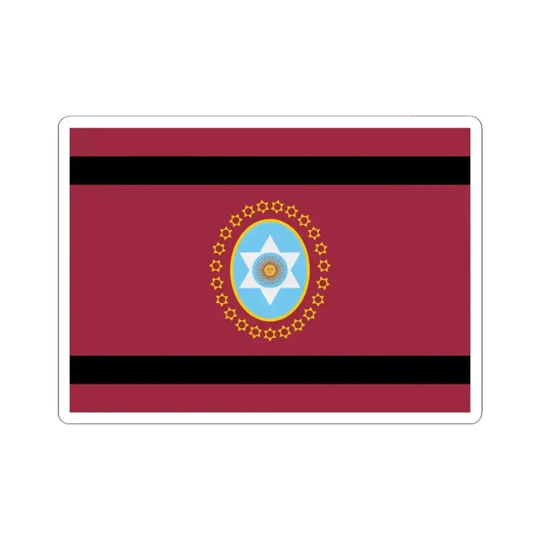 Bandera de la Provincia de Salta (Argentina) STICKER Vinyl Kiss-Cut Decal 4 Inch White - The Sticker Space