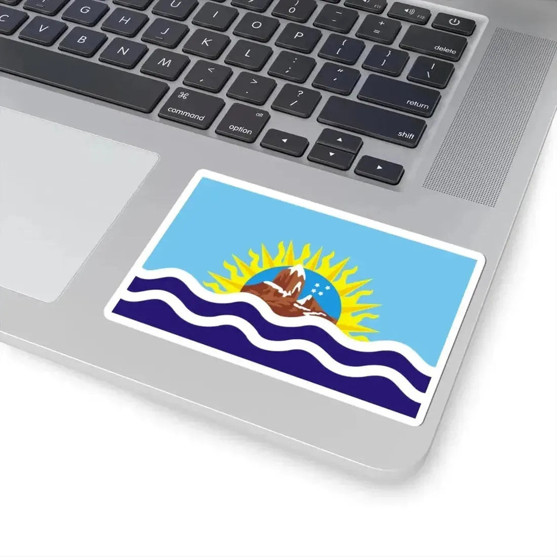 Bandera de la Provincia de Santa Cruz (Argentina) STICKER Vinyl Kiss-Cut Decal - The Sticker Space