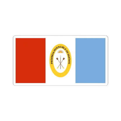 Bandera de la Provincia de Santa Fe (Argentina) STICKER Vinyl Kiss-Cut Decal 2 Inch White - The Sticker Space