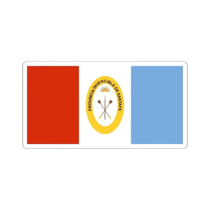 Bandera de la Provincia de Santa Fe (Argentina) STICKER Vinyl Kiss-Cut Decal 4 Inch White - The Sticker Space