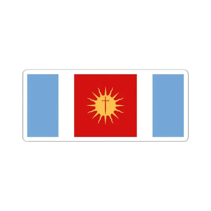 Bandera de la Provincia de Santiago del Estero (Argentina) STICKER Vinyl Kiss-Cut Decal 4 Inch White - The Sticker Space