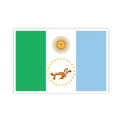 Bandera de la Provincia del Chaco (Argentina) STICKER Vinyl Kiss-Cut Decal 3 Inch White - The Sticker Space