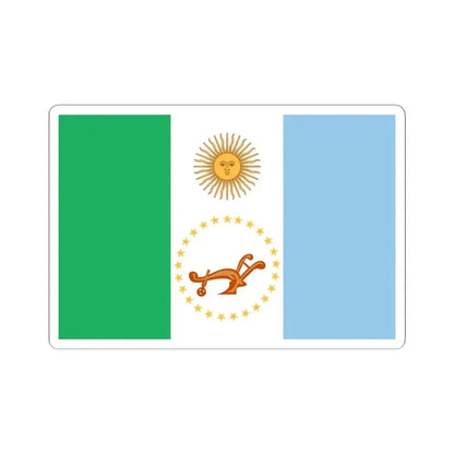 Bandera de la Provincia del Chaco (Argentina) STICKER Vinyl Kiss-Cut Decal 4 Inch White - The Sticker Space