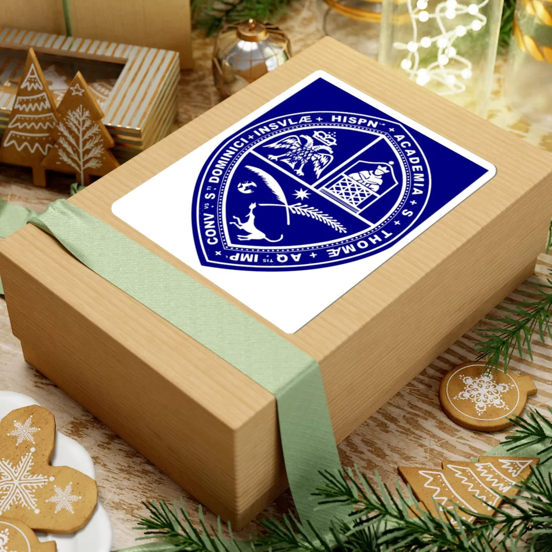 Bandera de la Uasd cropped (Dominica) (Coat of Arms) STICKER Vinyl Kiss-Cut Decal - The Sticker Space