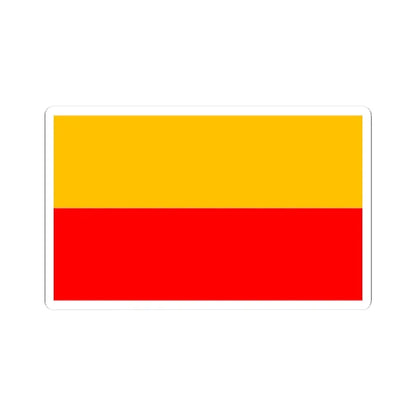 Bandera de Lambayeque (Peru) STICKER Vinyl Kiss-Cut Decal 3 Inch White - The Sticker Space