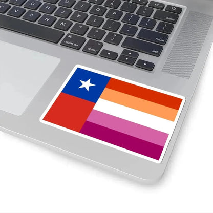 Bandera de Lesbianas de Chile (Chile) STICKER Vinyl Kiss-Cut Decal - The Sticker Space