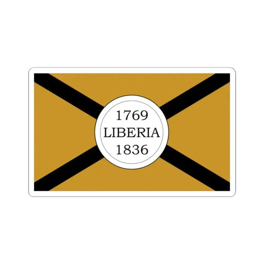 Bandera de Liberia Costa Rica (Costa Rica) STICKER Vinyl Kiss-Cut Decal 2 Inch White - The Sticker Space