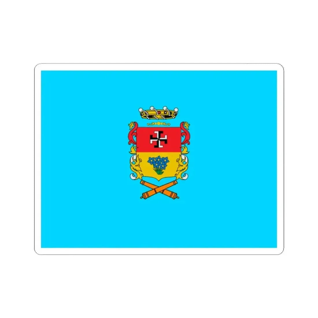 Bandera de Linares Chile (Chile) STICKER Vinyl Kiss-Cut Decal 2 Inch White - The Sticker Space