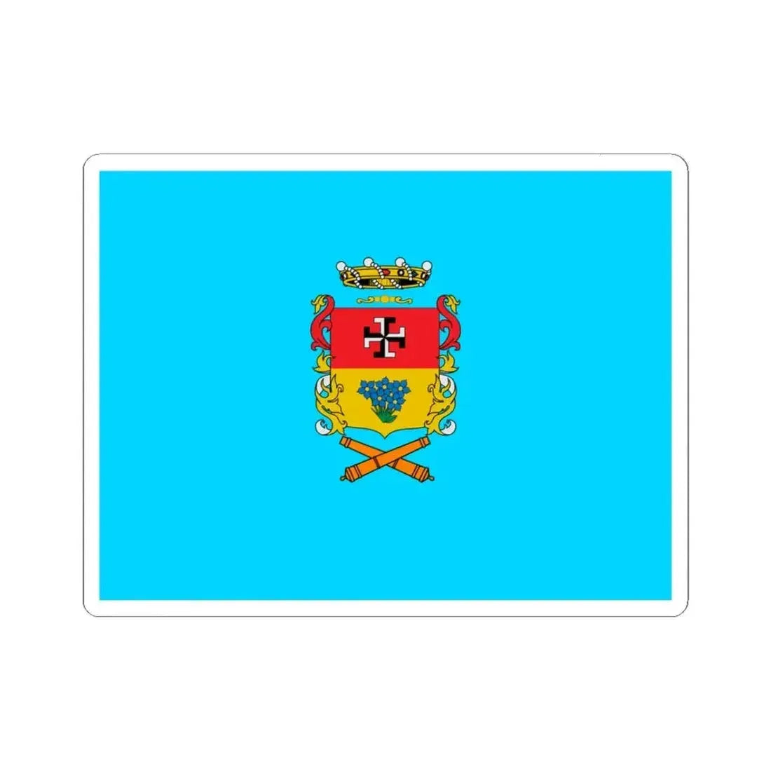 Bandera de Linares Chile (Chile) STICKER Vinyl Kiss-Cut Decal 3 Inch White - The Sticker Space