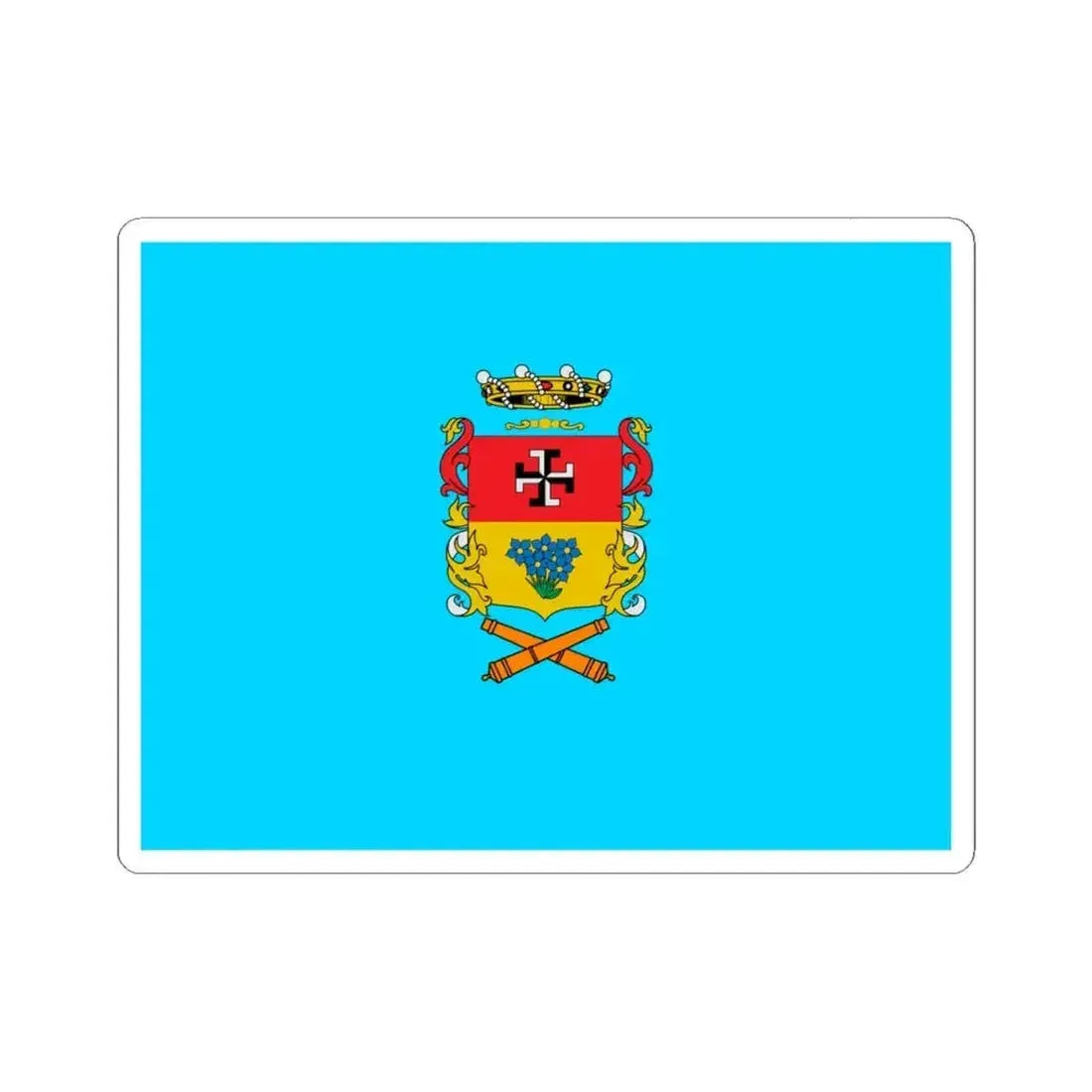 Bandera de Linares Chile (Chile) STICKER Vinyl Kiss-Cut Decal 4 Inch White - The Sticker Space