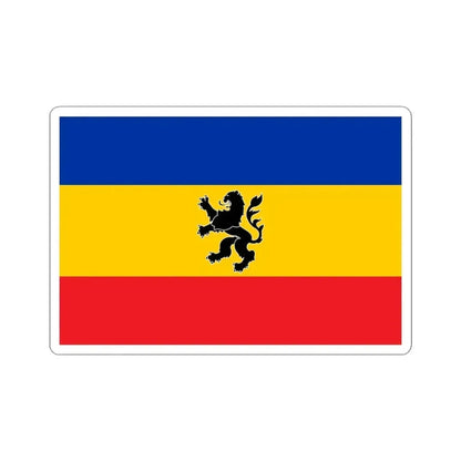 Bandera de Lo Prado (Chile) STICKER Vinyl Kiss-Cut Decal 3 Inch White - The Sticker Space