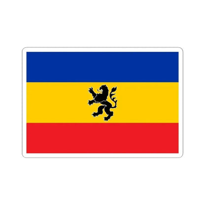 Bandera de Lo Prado (Chile) STICKER Vinyl Kiss-Cut Decal 4 Inch White - The Sticker Space